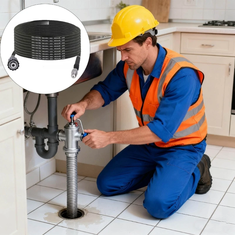 0xld-permanent-15m-tall-pressure-drain-hose-multiple-corner-nozzles-global-pvc-waterjet