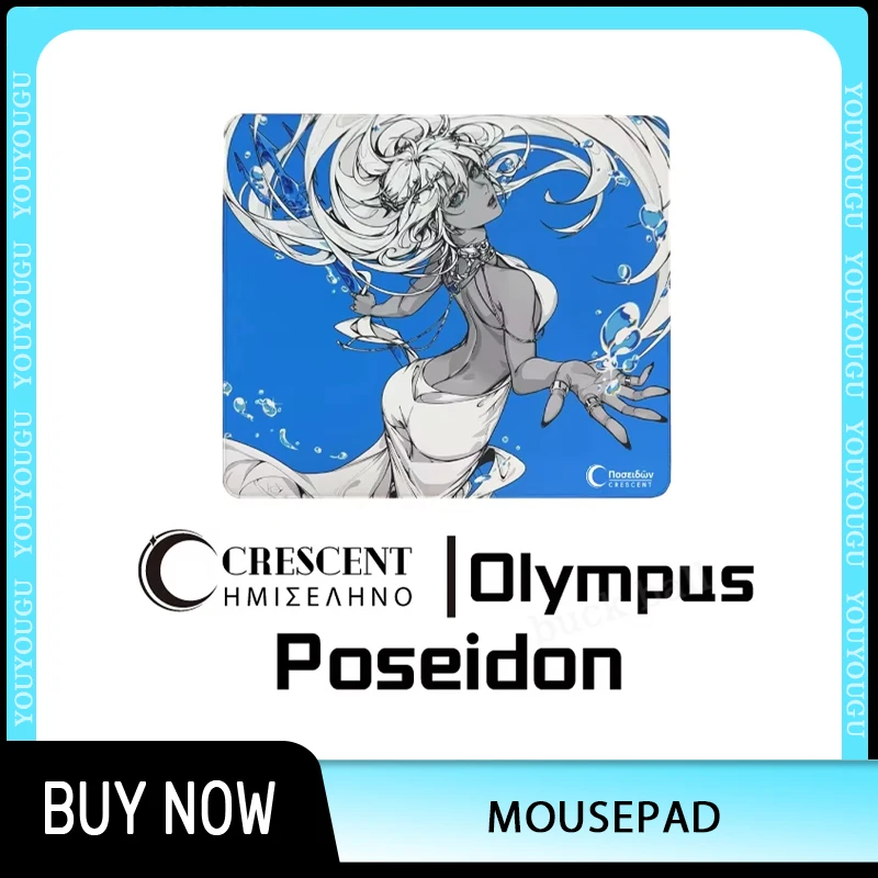 Crescent Care Studio Olympus Series Poseidon Hades Zeus Xsoft Mousepad FPS Esports Gaming Mouse Pad PC Accessories Custom Gift