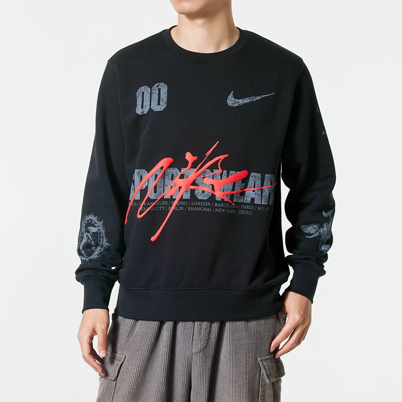 

Nike Sweatshirt Men's Sportswear Fitness Training Comfortable Fleece Casual Wear Round Neck Pullover If1766-010