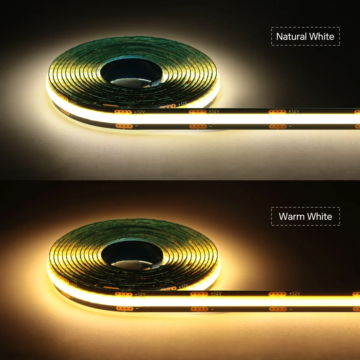 1-10 Channel COB LED Strip Kit - Black PCB, With No-Drill Dimmable Penetrating Board Touch Sensor Switch for Cabinet Background image 6