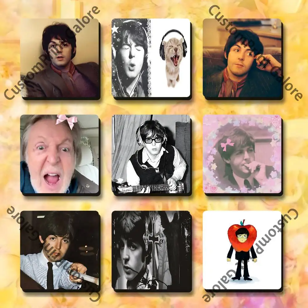 

P-Paul Rock M-McCartney Soft Magnetic Refrigerator Magnets Personality Decorations Creative Gifts