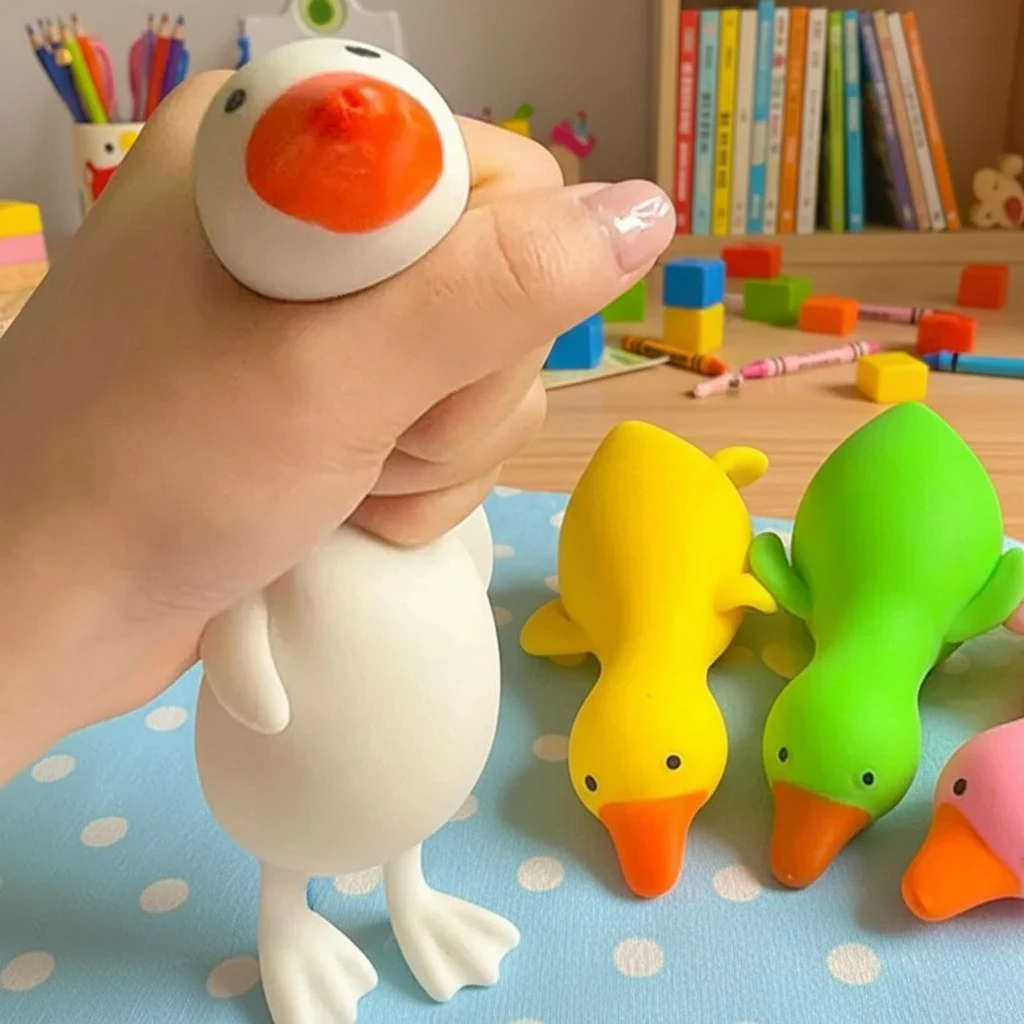 ضد الإجهاد بطة ضغط اللعب أوزة لطيف Kawaii الحيوانات تنفيس لعب للأطفال الكبار الضغط تمتد لعب للأطفال أفضل هدية #1