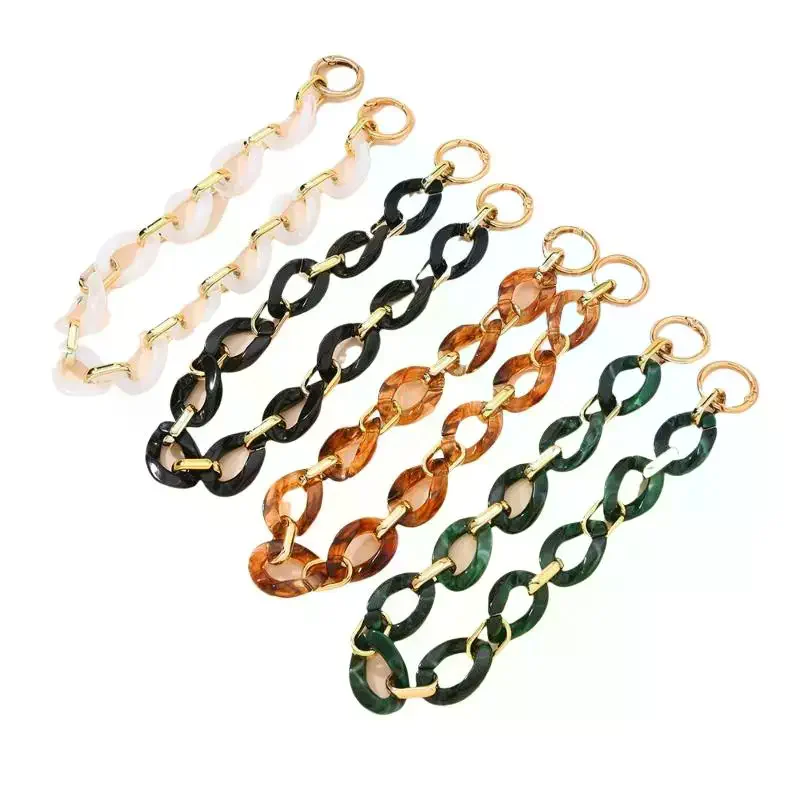 DIY Shoulder Bag Strap 34cm Acrylic Handbag Chains Purse Hanging Handles Chains Bag Parts Accessories
