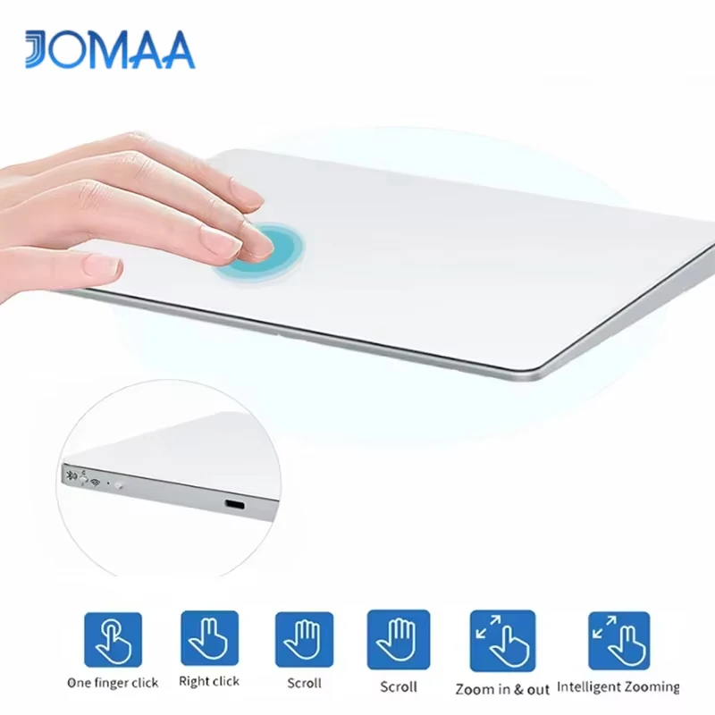

Jomaa Тачпад Трекпад Внешний высокоточный Bluetooth-трекпад с мультисенсорной навигацией для настольного компьютера/ноутбука/ноутбука