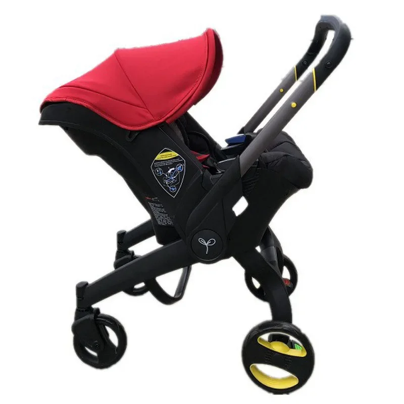 Foldable Baby Stroller High Landscape Lightweight Newborn Stroller Two-way Swivel Seat Multifunction Baby Stroller 4 in 1