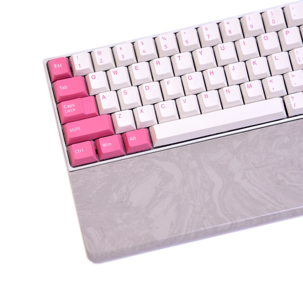 

Wrist Rest Pad Support for Mechanical Keyboard Grey Color Quartz Mat Anti Slip Cool Summer 30cm 32cm 36cm 44cm Customize Game PC