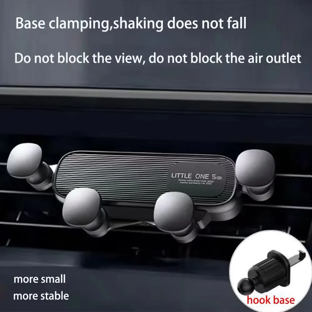 حامل هاتف صغير عالمي للسيارة، فتحة تهوية قوية، حامل هاتف محمول للسيارة لهاتف آيفون وسامسونج، حامل سيارة متين عالمي