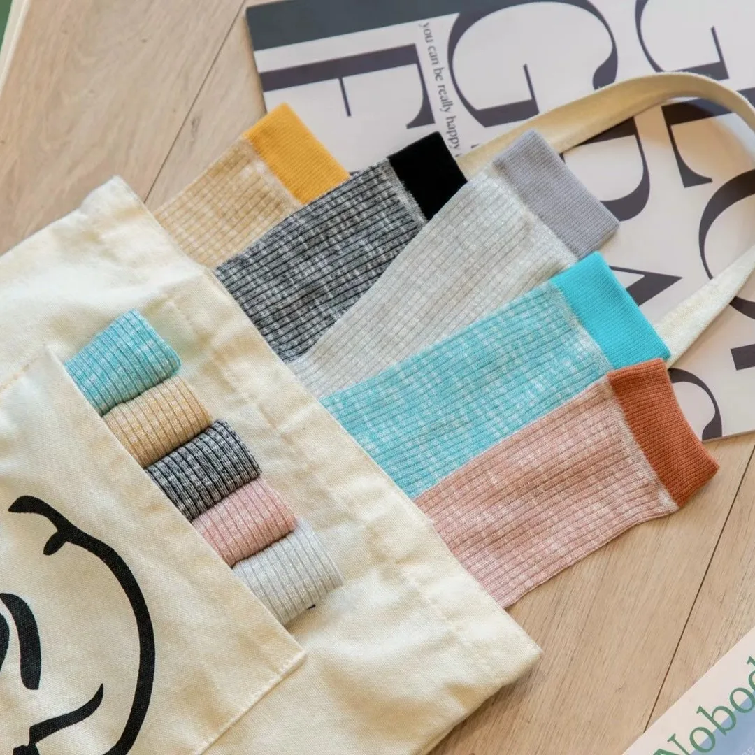 جوارب كورية ksox للربيع والصيف وصلت حديثًا جوارب نسائية رفيعة وناعمة قابلة للتنفس جوارب طويلة عصرية ملونة من Dongdaemun #2