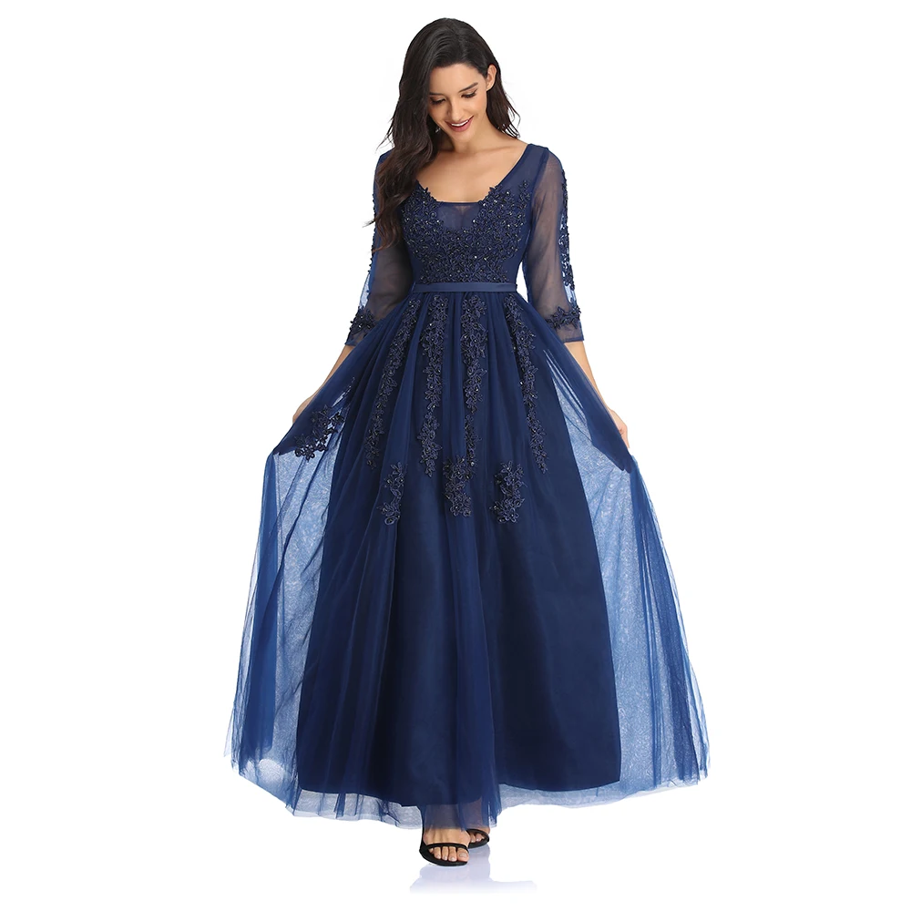 2025 novo longo formal rendas vestidos de baile dongcmy robe de soiree tull plus size ocasião elegante vestidos de festa