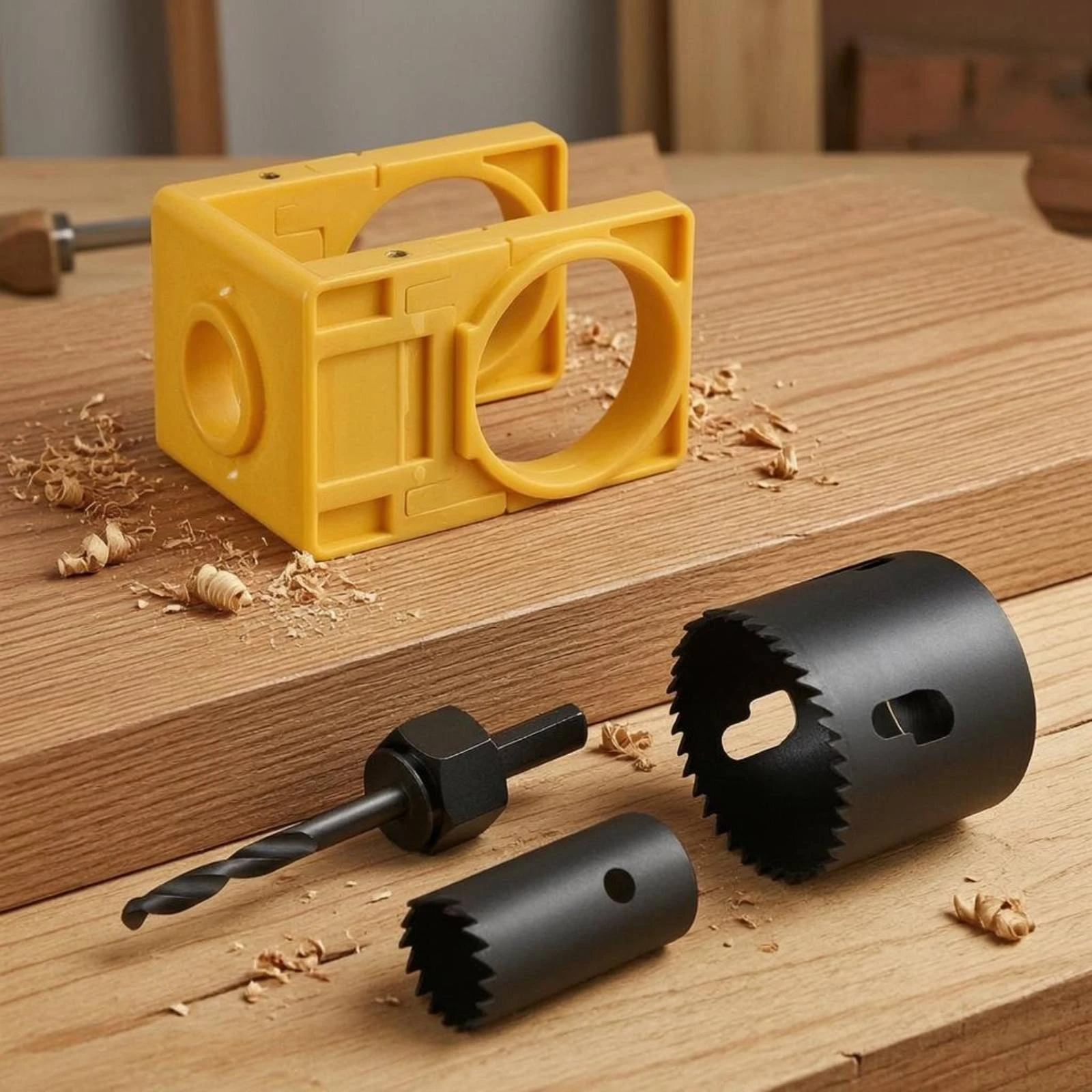 

Door Lock Installation Tool Plastic Door Lock Hole Saw Set Black