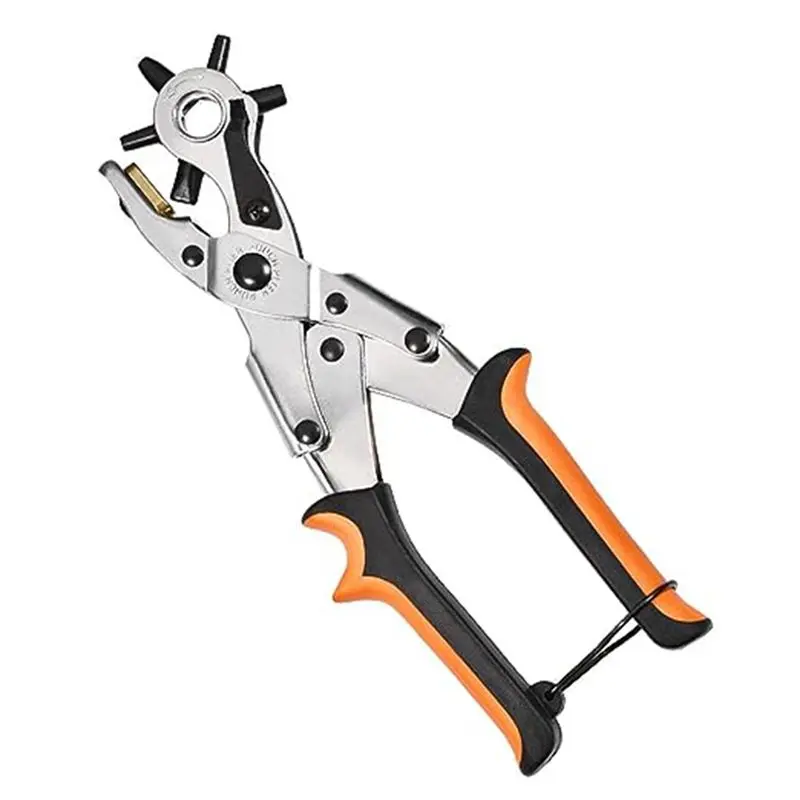 

AF89-Leather Hole Puncher , Sets For Belts, Shoes, Fabric, DIY & Craft Projects, Multi Hole Size Use Durable Easy To Use Multico