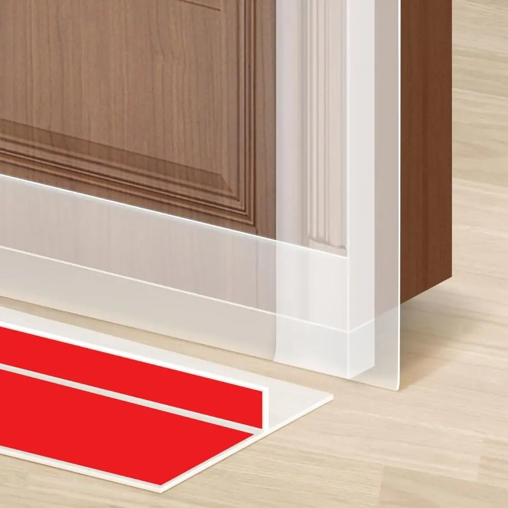 سيليكون T-شكل مسودة الباب سدادة 6 متر يندبروف شريط عازل لفجوات النوافذ ذاتية اللصق الطقس تجريد الجانب من إطار الباب