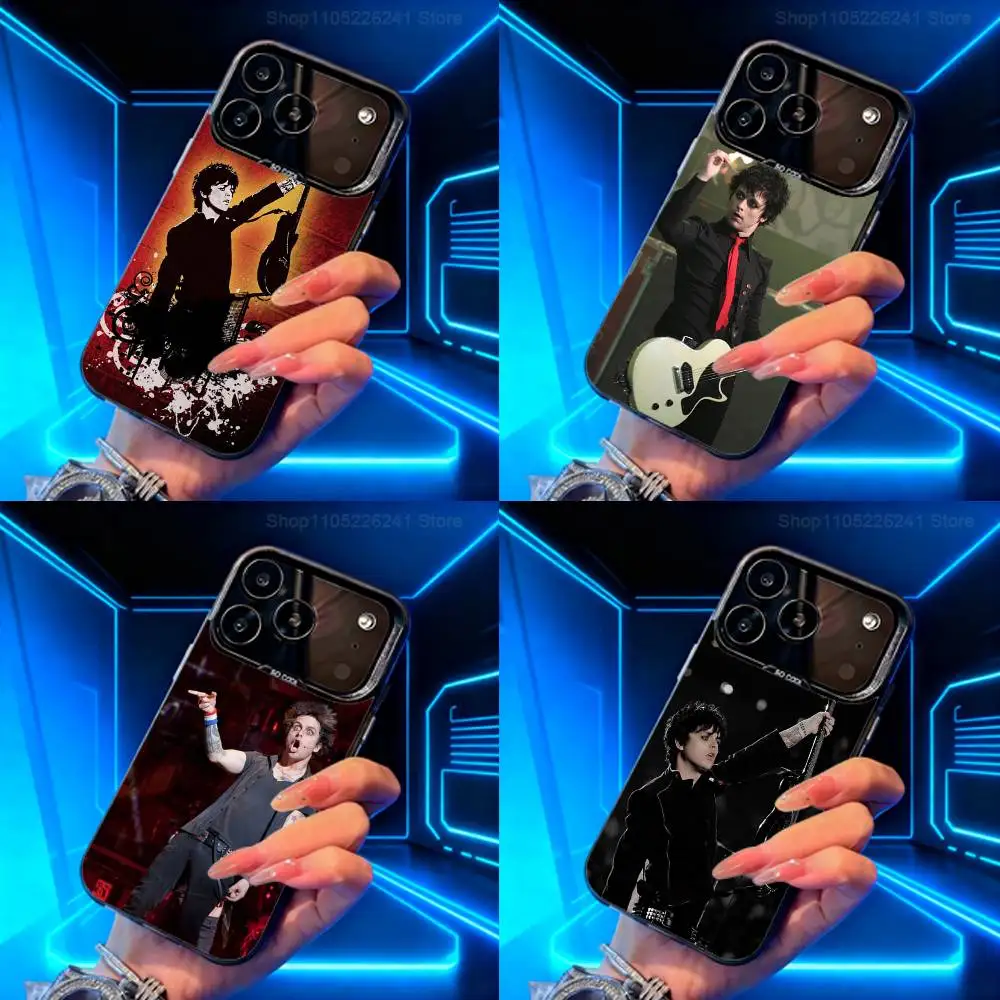 

G-Green D-Day B-Billie J-Joe For iPhone 17,14,15,11,Mini,Pro,SE,XS,MAX,12,16,13,Black Matte Silicone Cover Case