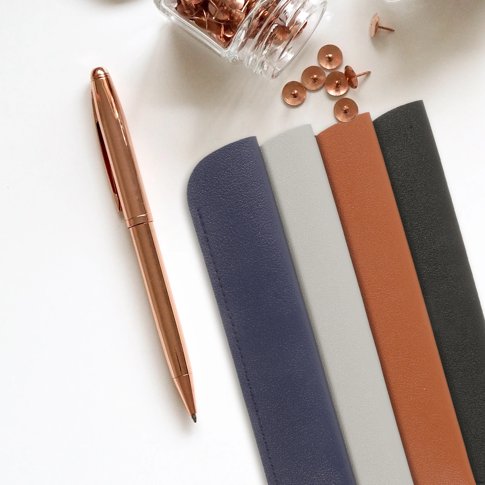 

12Pcs Fountain Pen Holder Sleeve Case Pen Pouch Elastic Band Protector for School Office Holder Pouch