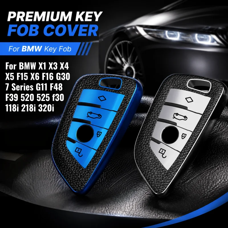 Car Remote Key Case Cover for BMW F20 G20 G30 X1 X3 X4 X5 G05 X6 X7 G11 F15 F16 G01 G02 F48 Protector Holder Shell Accessories