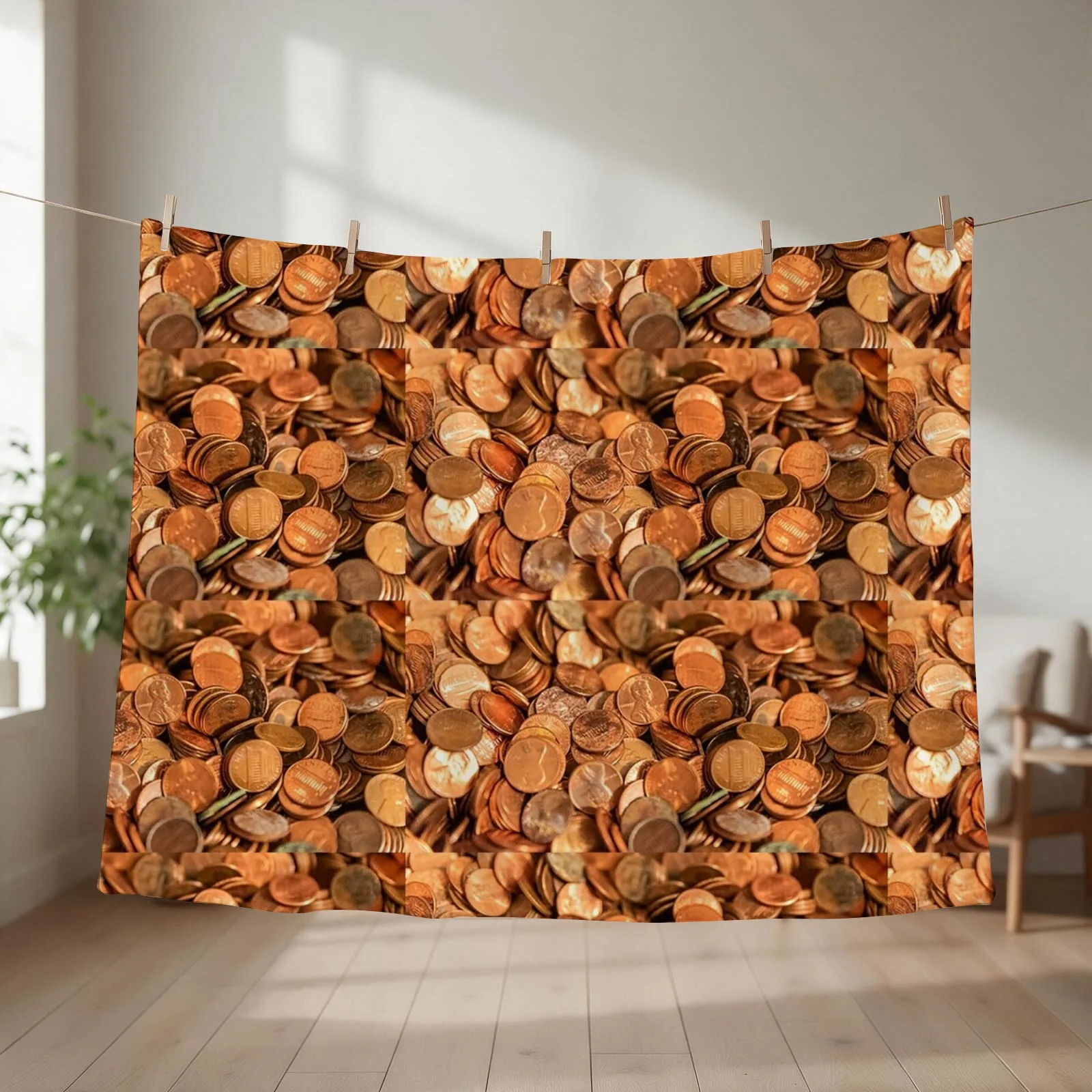 Pennies, Pile of pennies. change pile,cents Throw Blanket Moving Soft Hair Furrys Blankets