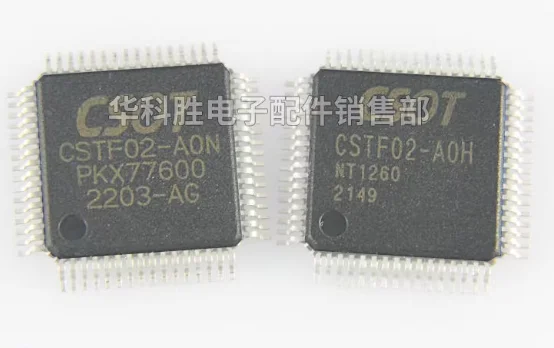 

5PCS/LOT 100% Quality CSTF02-AON CSTF02-AOH CSTF02-A0H TQFP64 LCD screen chip In Stock New Original
