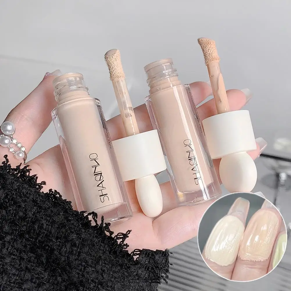 High Covering Concealer Cream Texture Covers Acne Marks Dark Circles Face Makeup Liquid Concealer Lasting Brighten Face Cosmetic