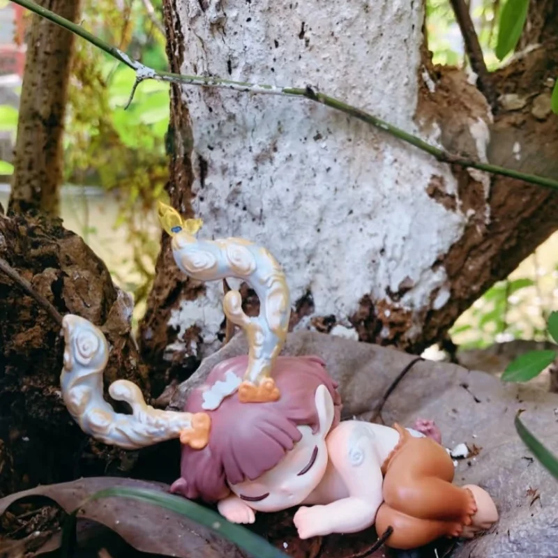 Nowa Seria Figurki Niespodzianki Sleep Elf In The Forest - Urocza Figurka Anime, Ozdoba na Biurko, Model Lalki, Prezent dla Dziewczynki