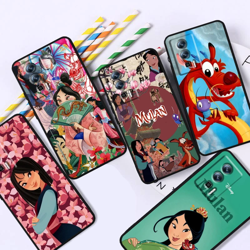 

Hua Mulan Disney Cool Art For Xiaomi Redmi 9A 9C 9AT 10C 9 9T 10 12C 13C A3 12 K60 A1 K50 K40 5G Black Back Phone Case
