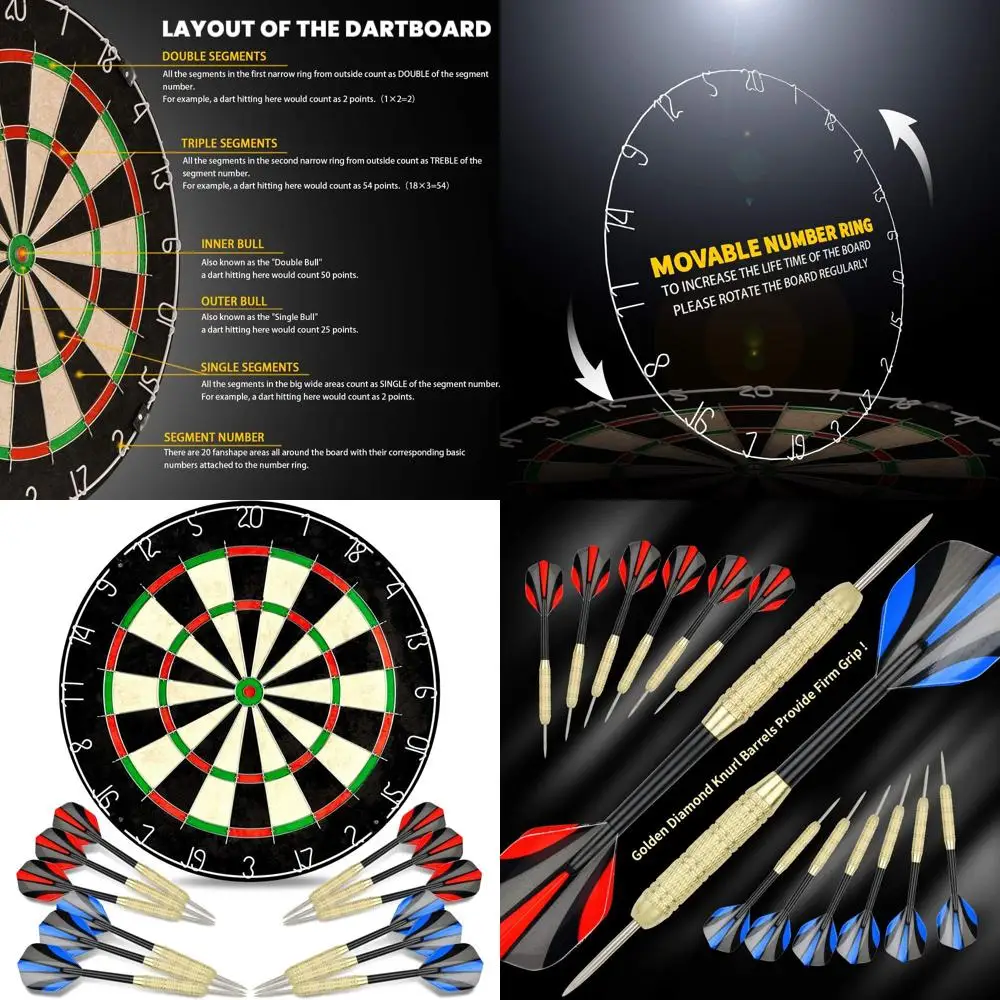 

Дартс Bullseye без фиксации, набор дротиков со стальным наконечником 18 г, 12 дротиков, полный монтажный комплект