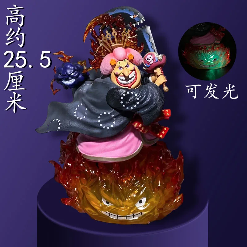 

25.5cm One Piece Figure Charlotte Linlin Figures Big·mom Figure Anime Pvc Gk Statue Figurine Model Desk Toys Gift Doll Collectio