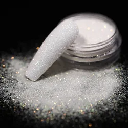 50g Shiny Nail Glitter Sugar Powder Laser Holographic Pigment Dust 0.05/0.1/0.2mm Iridescent Fine Glitter Nail Polish Decoration