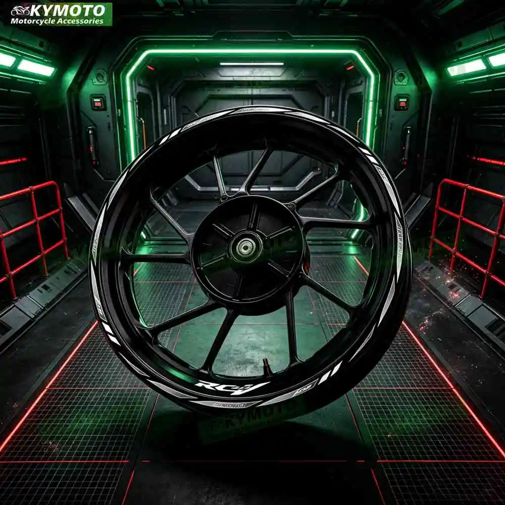 For HONDA RCV213 Motorcycle 17 Inch Front And Rear Racing Wheel Stickers Car Reflective Rim Motorbike Hub Tape Decal Sticker