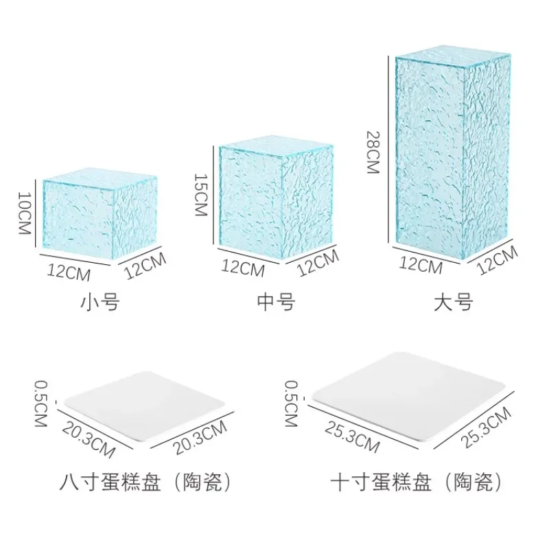 

Acrylic dessert table cake display stand wedding hotel buffet table afternoon tea break snack rack set table