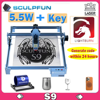 SCULPFUN S9 With Key 5.5W Laser Engraver 90W Full-Metal CNC Laser Engraving Machine High Precision Engraving Area 410x420mm