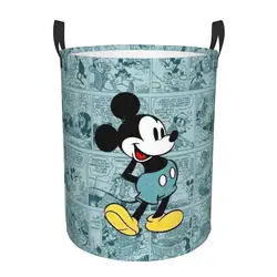 Custom Mickey Mouse Laundry Hamper Large Clothes Storage Basket Cartoon Anime Toy Bin Organizer for Nursery