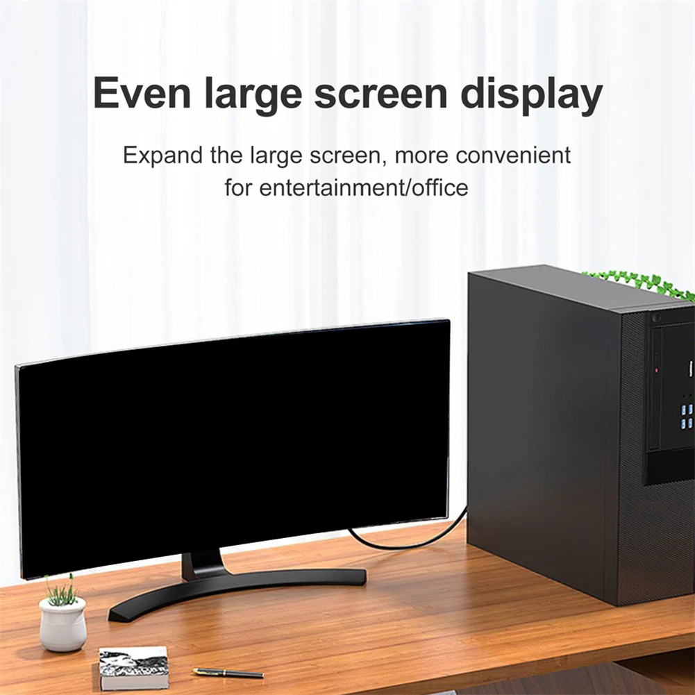 8K DisplayPort to HDMI-Compatible Adapter Converter 8K/60Hz 4K/120Hz_N34R