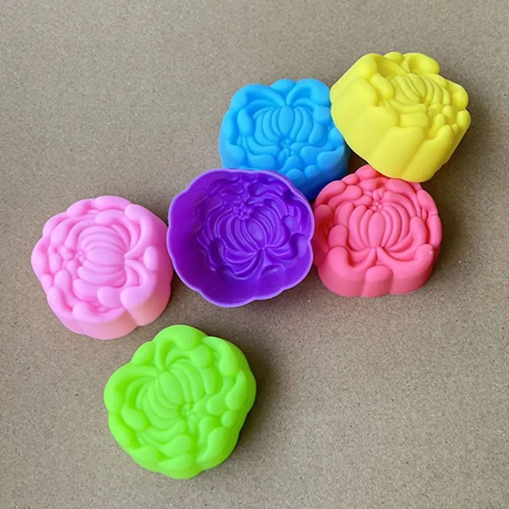 New 6pcs/set Silicone Cake Mold Multi Style Reusable Cake Cup Pudding Mold Handmade Heat Resistant Ice Mould Kicthen