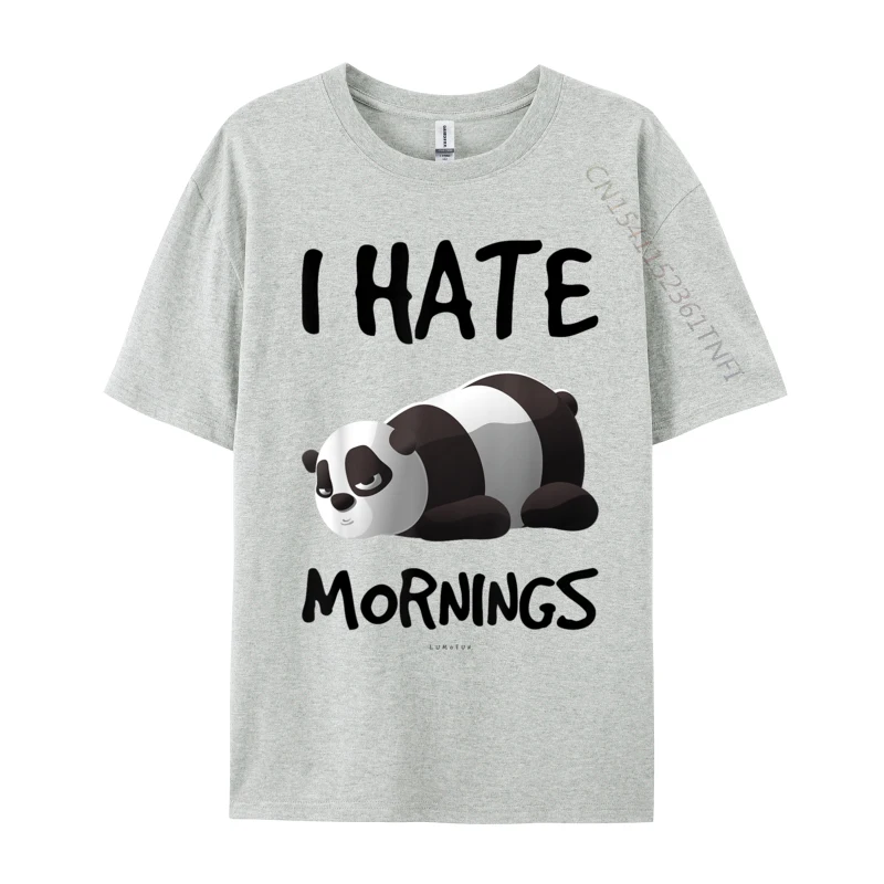 Funny I Hate Mornings Panda Bear Lazy People Cotton Cosie T Shirt Coupons Men Men Tshirt Fashionable Europe Tops Shirt