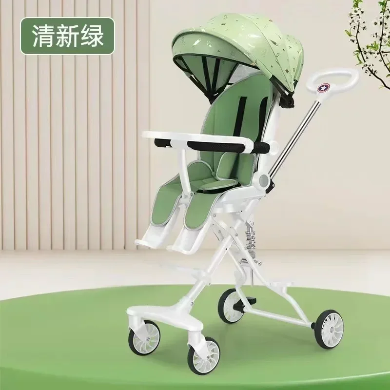 

Baby Stroller Poussette Bébé Carreolas Para Bebe Carrinho De Bebe Children's Stroller Lightweight Folding Stroller Four Wheeled