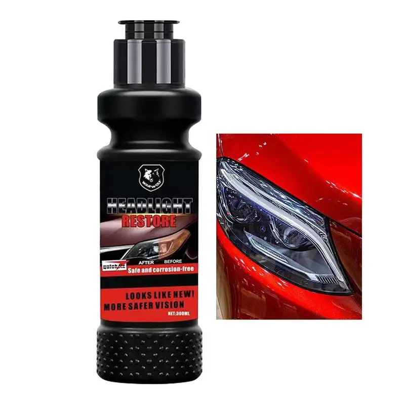 

Car Headlight Repair Fluid Lens Restoration Cleaner 300ml Fast & Easy Headlight Lens Cleaners Remove Yellowing Oxidation