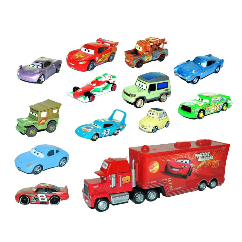 Cars Disney Pixar Cars Toy PISTONCUP Lightning McQueen Alloy Metal Model Car 1:55 Metal Die Casting Toys Vehicles Children Gifts