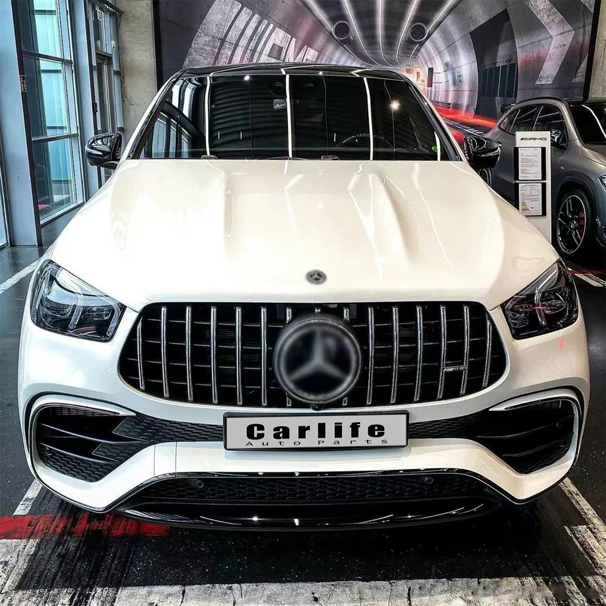 

Body kit include Front bumper assembly with grille Rear lip with tip exhaust for benz GLE coupe C167 upgrade GLE63 coupe AMG