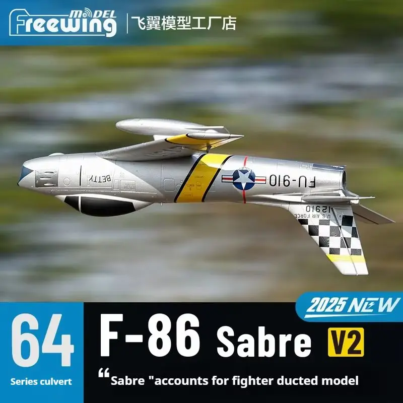 

Freewing 64mm Rc F-86 V2 Fighter Remote Control Model Code "Sabre" Ducted Aerospace Electric Fixed-Wing Aircraft Toy Gift