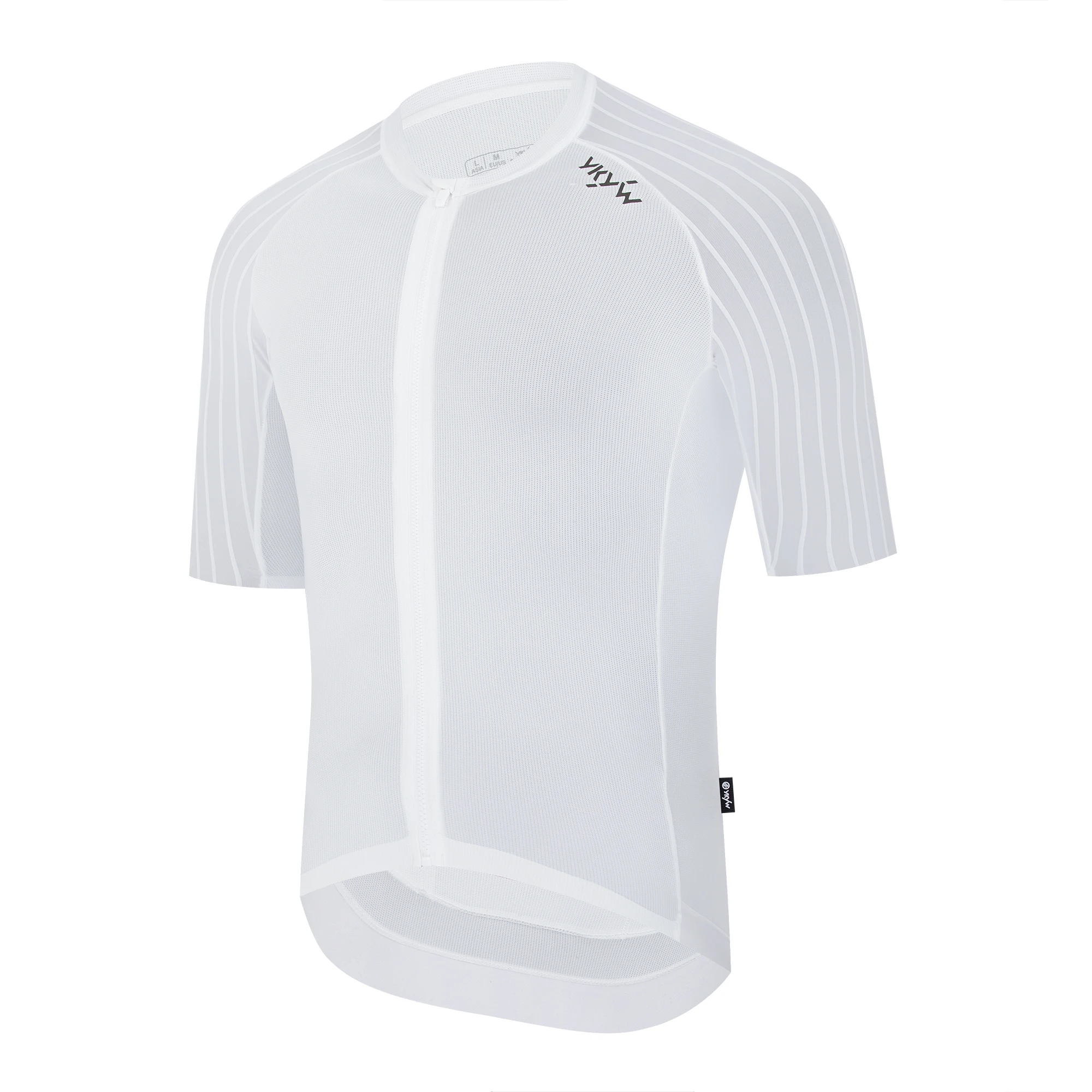 YKYW Herren Sommer-Radtrikot Nahtlose Manschetten Aerodynamischer Raglanärmel Schnelltrocknend Atmungsaktiv Leichtes Rennrad-Fahrradoberteil – Detail 26