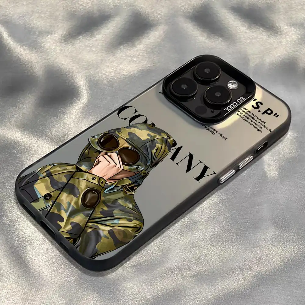 Etui na telefon C-ps Senior Luxury cool MAN z wzorem, czarne, kolor srebrny, obudowa na iPhone 17 16 e 15 14 13 12 11 Pro Max Plus — zdjęcie produktu 3