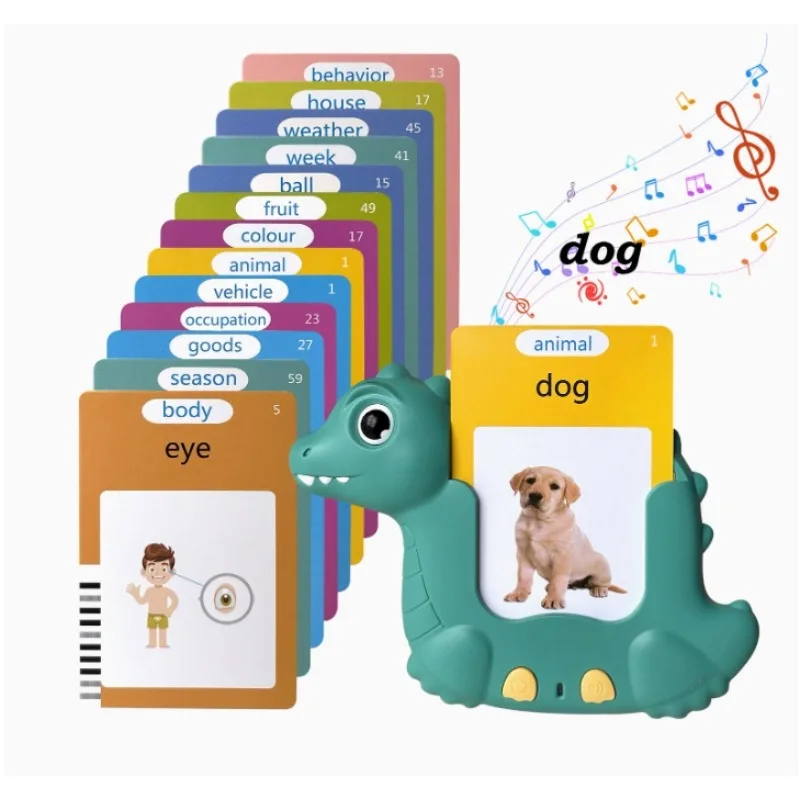 البطاقات التعليمية الحديثة للأطفال الأولاد والبنات ما قبل المدرسة تعلم آلة القراءة الإنجليزية العربية الإيطالية الروسية الإسبانية #5