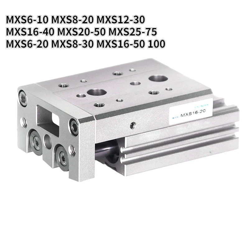 SMC type Air Slide Table air pneumatic cylinder MXS6-10 MXS8-20 MXS12-30 MXS16-40 MXS20-50 MXS25-75 MXS6-20 MXS8-30 MXS16-50 100