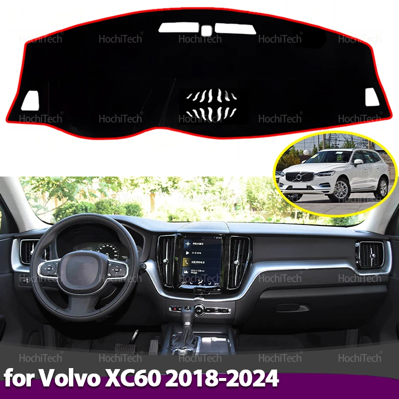 

Accessories Liner Anti-Slip Mat Sunshade Dashmat Dashboard Cover Pad for Volvo XC60 Second Generation T5 AWD 2018-2024