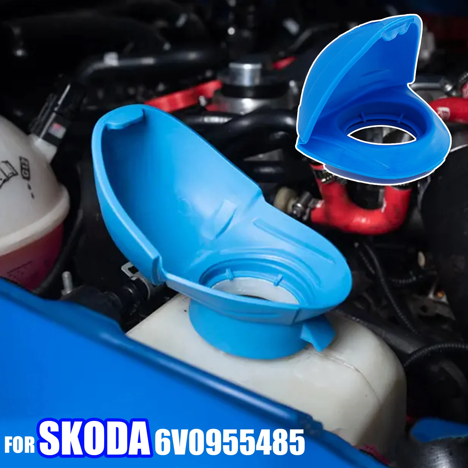 

Wiper Washer Fluid Filler Lid Funnel Tank Reservoir Cap Cover For Skoda Octavia Citigo Fabia Superb Rapid Yeti Scala Kamiq Karoq