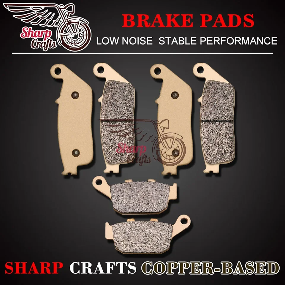Front Rear Disc Brake Pads For Triumph Street Triple 675 2007-2012 Tiger 800 ABS Tiger 800XC 11-14 XCA/XCX/XR/XRT/XRX 2015-2018