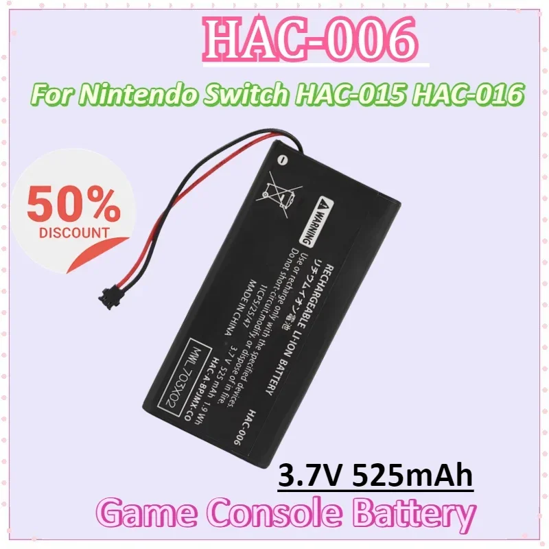 

Battery HAC-006 3.7V 525mAh for Nintendo Switch HAC006 HAC-015 HAC-016 HAC-A-JCL-C0 HAC-A-JCR-C0 Switch NS Joy-Con