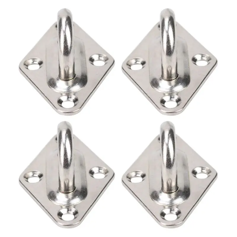 920L 304 Stainless Steel Ceiling Wall Mount Hook Heavy Duty  Pad Eye Plate For Kitchen Marine Boat Yoga Swings Hammocks