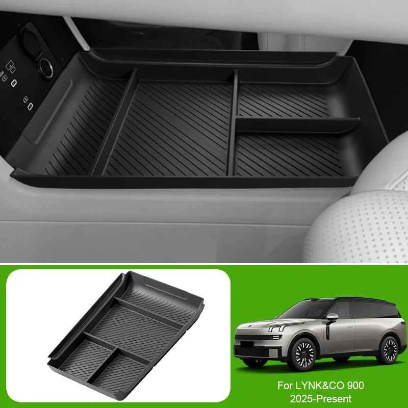 

Органайзер-подлокотник для автомобиля с беспроводной зарядкой и подставкой для стакана для LYNK&CO 900 2025-наст. время, устанавливаемый под центральной консолью