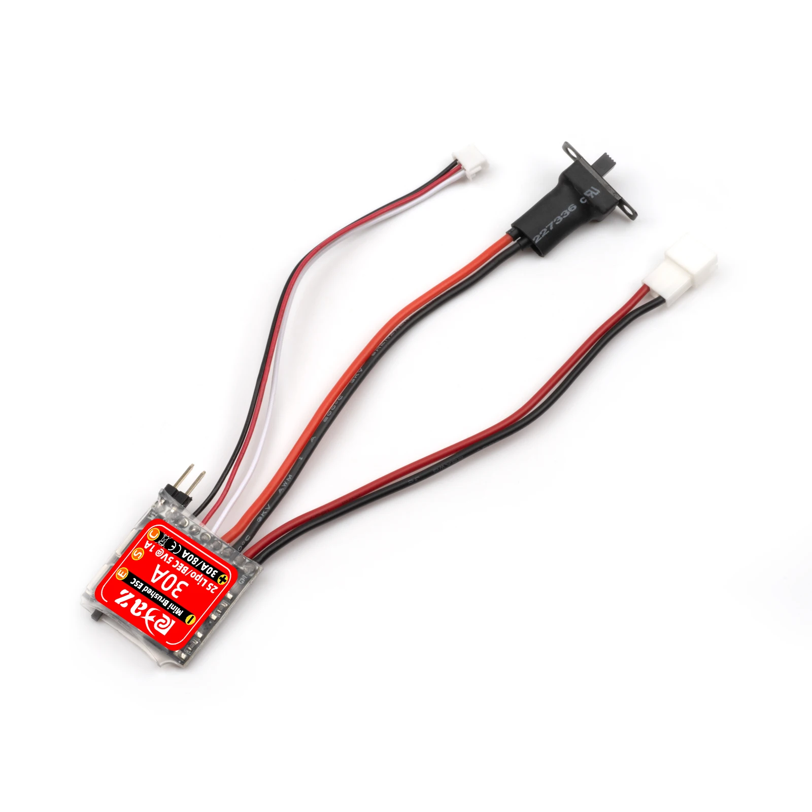RCXAZ RC ESC Mini 30A gebürstete ESC-Kombination mit 030 050 Bürstenmotor für 1/18 1/24RC Hill Climber Axial SCX24 FCx24 Upgrade-Teile – Detail 9